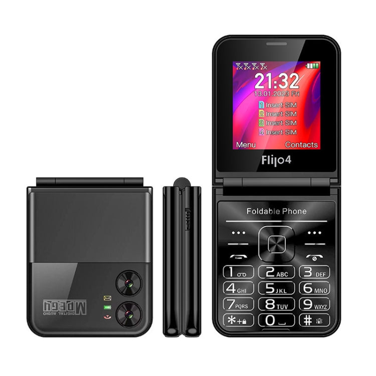 UNIWA F265 Flip Style Phone, 2.55 inch Mediatek MT6261D, FM, 4 SIM Cards, 21 Keys(Purple) - Mega Discount Store LebanonLebanon