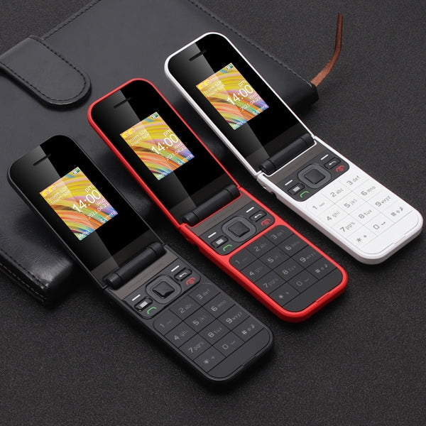 UNIWA F2720 Flip Phone, 1.77 inch, SC6531E, Support Bluetooth, FM, GSM, Dual SIM(Black) - Mega Discount Store LebanonLebanon