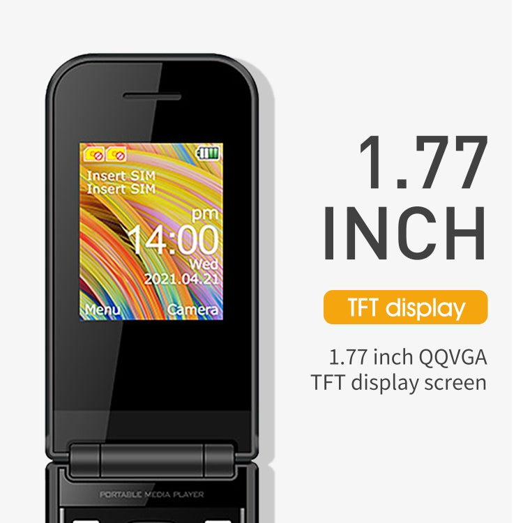 UNIWA F2720 Flip Phone, 1.77 inch, SC6531E, Support Bluetooth, FM, GSM, Dual SIM(Red) - Mega Discount Store LebanonLebanon