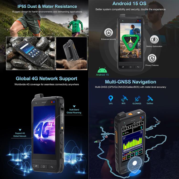 UNIWA F400 PoC Walkie Talkie Rugged Phone, Night Vision, 4GB+64GB, 4.0 inch Android 15 Mediatek Helio G81 Octa Core, Network: 4G, SOS, NFC, Plug:AU Plug(Black) - Mega Discount Store LebanonLebanon