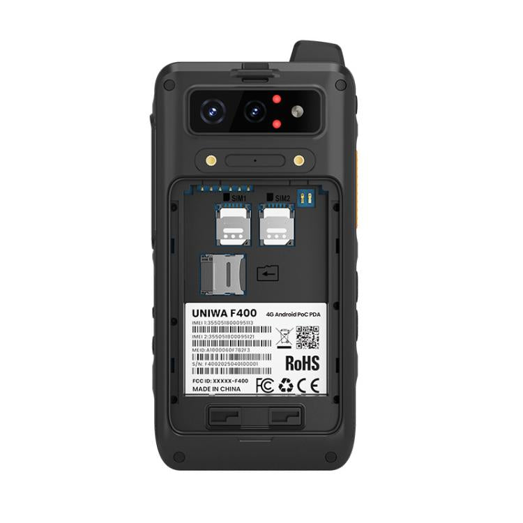 UNIWA F400 PoC Walkie Talkie Rugged Phone, Night Vision, 4GB+64GB, 4.0 inch Android 15 Mediatek Helio G81 Octa Core, Network: 4G, SOS, NFC, Plug:EU Plug(Black) - Mega Discount Store LebanonLebanon