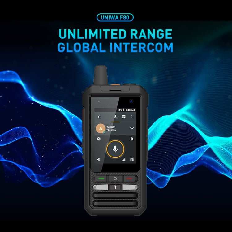 UNIWA F80S Walkie Talkie Rugged Phone, 1GB+8GB, Waterproof Dustproof Shockproof, 5300mAh Battery, 2.4 inch Android 10 Spreadtrum SL8541E Quad Core up to 1.4GHz, Network: 4G, Dual SIM, PoC, SOS (Black) - Mega Discount Store LebanonLebanon