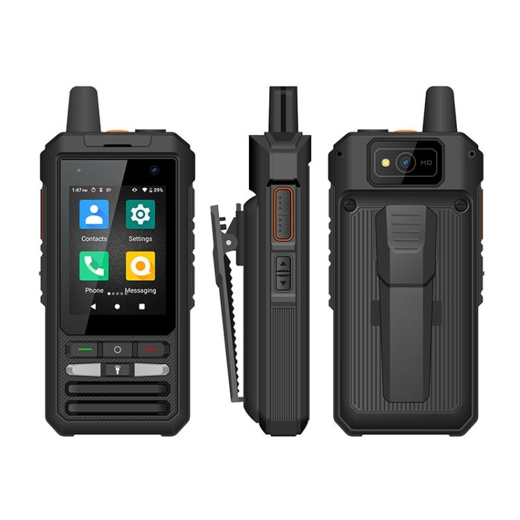 UNIWA F80S Walkie Talkie Rugged Phone, 1GB+8GB, Waterproof Dustproof Shockproof, 5300mAh Battery, 2.4 inch Android 10 Spreadtrum SL8541E Quad Core up to 1.4GHz, Network: 4G, Dual SIM, PoC, SOS (Black) - Mega Discount Store LebanonLebanon
