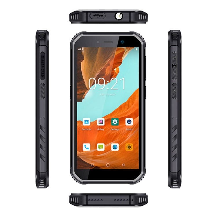 UNIWA F963 Pro Rugged Smart Phone, 4GB+64GB, 5.5 inch Android 13, Unisoc T606 Octa Core, NFC, Fingerprint Unlock, 4G Network, AU Plug (Black Grey) - Mega Discount Store LebanonLebanon