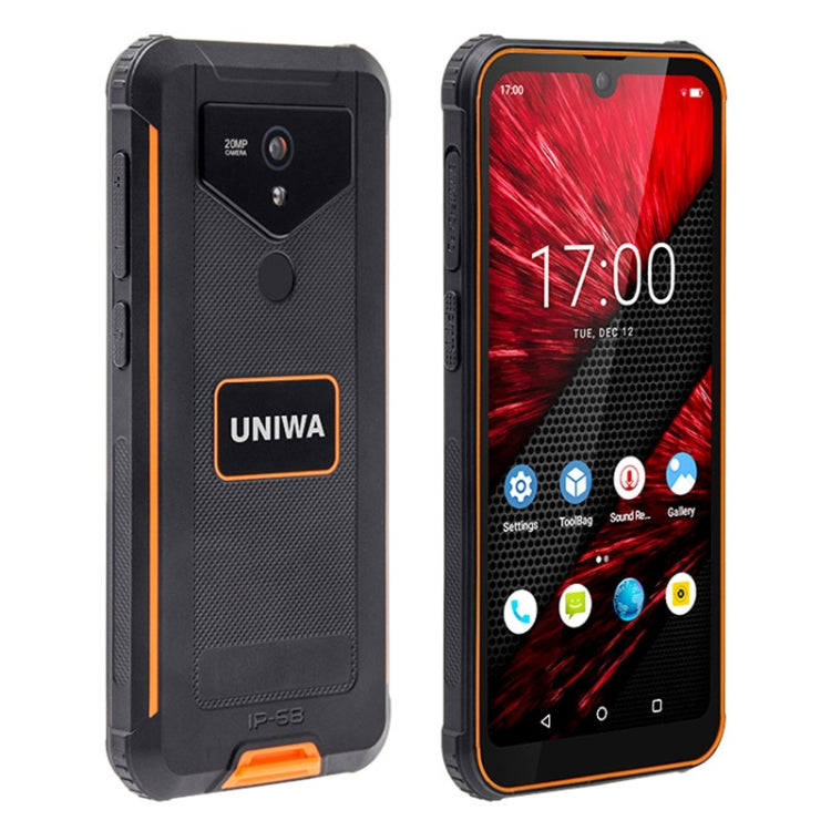 UNIWA F965 Pro Rugged Smart Phone, 6GB+128GB, 6 inch Android 13, MT6762 Octa Core, Network: 4G, NFC, PoC, SOS, EU Plug (Black+Orange) - Mega Discount Store LebanonLebanon