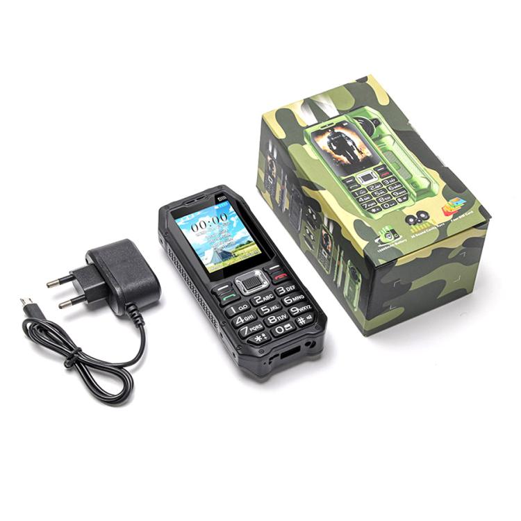 UNIWA M6000 Big Speaker Keypad Phone, 2.4 inch, Dual Flashlights, 21 Keys, SOS, FM, 4 SIM, GSM, Plug:EU Plug(Black) - Mega Discount Store LebanonLebanon