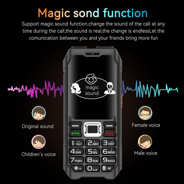 UNIWA M6000 Big Speaker Keypad Phone, 2.4 inch, Dual Flashlights, 21 Keys, SOS, FM, 4 SIM, GSM, Plug:UK Plug(Green) - Mega Discount Store LebanonLebanon