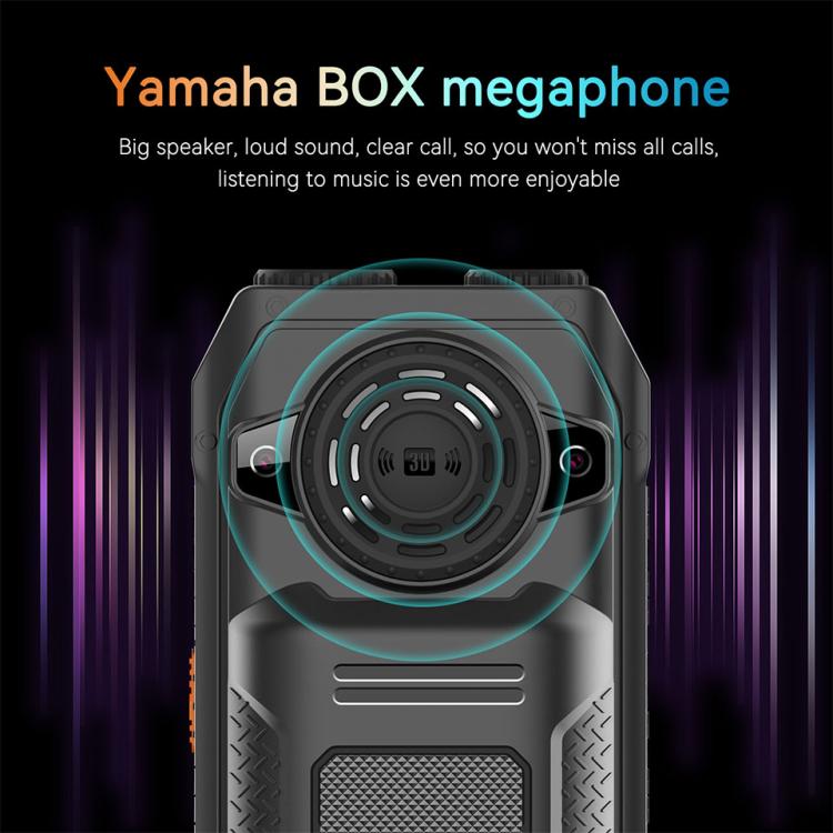 UNIWA M6000 Big Speaker Keypad Phone, 2.4 inch, Dual Flashlights, 21 Keys, SOS, FM, 4 SIM, GSM, Plug:US Plug(Black) - Mega Discount Store LebanonLebanon