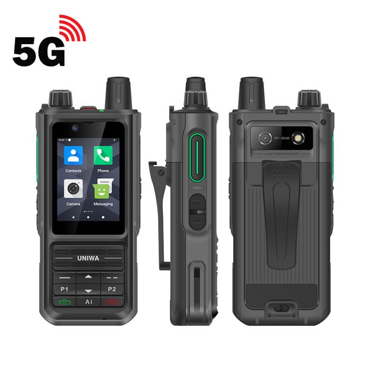 UNIWA NR120 PoC Walkie - Talkie Rugged Phone, 3GB+32GB, 2.4 inch Android 13 Unisoc T158 Octa Core, Network: 5G, NFC, SOS, Plug:AU Plug(Black) - Mega Discount Store LebanonLebanon