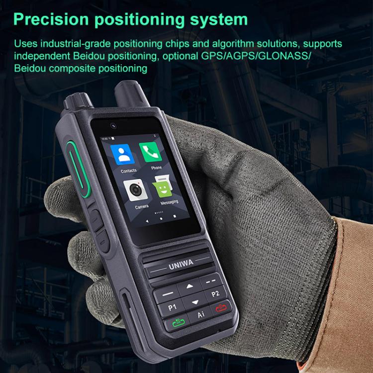 UNIWA NR120 PoC Walkie - Talkie Rugged Phone, 3GB+32GB, 2.4 inch Android 13 Unisoc T158 Octa Core, Network: 5G, NFC, SOS, Plug:EU Plug(Black) - Mega Discount Store LebanonLebanon