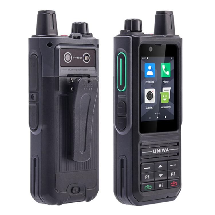 UNIWA NR120 PoC Walkie - Talkie Rugged Phone, 3GB+32GB, 2.4 inch Android 13 Unisoc T158 Octa Core, Network: 5G, NFC, SOS, Plug:EU Plug(Black) - Mega Discount Store LebanonLebanon