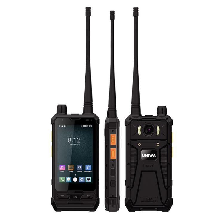 UNIWA P2 Plus UHF Walkie - Talkie Rugged Phone, 3GB+32GB, 4.0 inch Android 9.0 Mediatek MT6762 Octa Core, Network: 4G, NFC, Plug:EU Plug(Black) - Mega Discount Store LebanonLebanon
