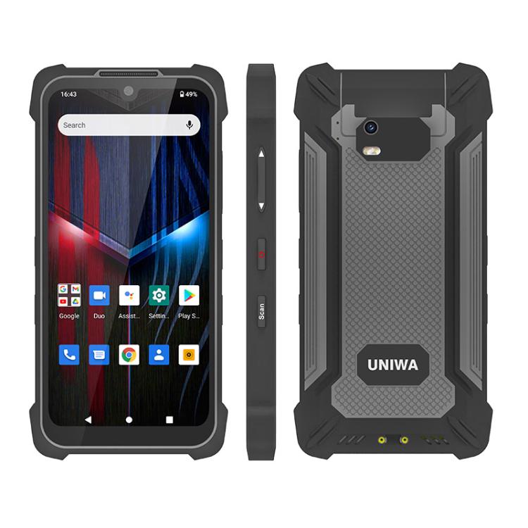UNIWA P551 Handheld PDA Rugged Phone, 4GB+64GB, 5.5 inch Android 11 Mediatek MT6765 Helio P35 Octa Core, Network: 4G, Plug:US Plug(Grey) - Mega Discount Store LebanonLebanon