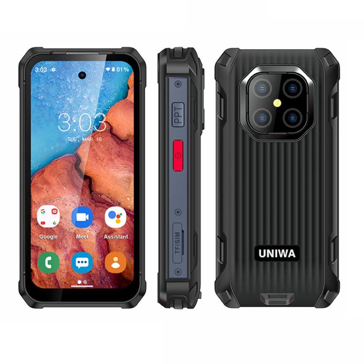UNIWA R4002 Rugged Phone, 6GB+128GB, 3.88 inch Android 12 Mediatek MT6762 Octa Core, Network: 4G, OTG(Black) - Mega Discount Store LebanonLebanon