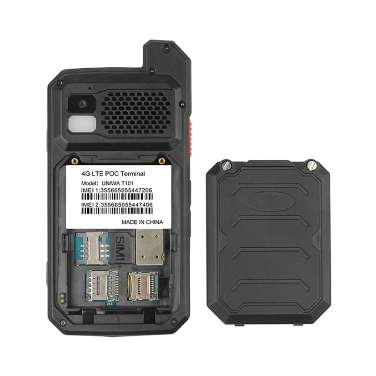 UNIWA T101 Walkie Talkie Rugged Phone, 2GB+16GB, IP67 Waterproof Dustproof Shockproof, 4600mAh Battery, 4.0 inch Android 7.0 MTK6753 Octa Core up to 1.3GHz, Network: 4G, NFC, POC, SOS(Black) - Mega Discount Store LebanonLebanon