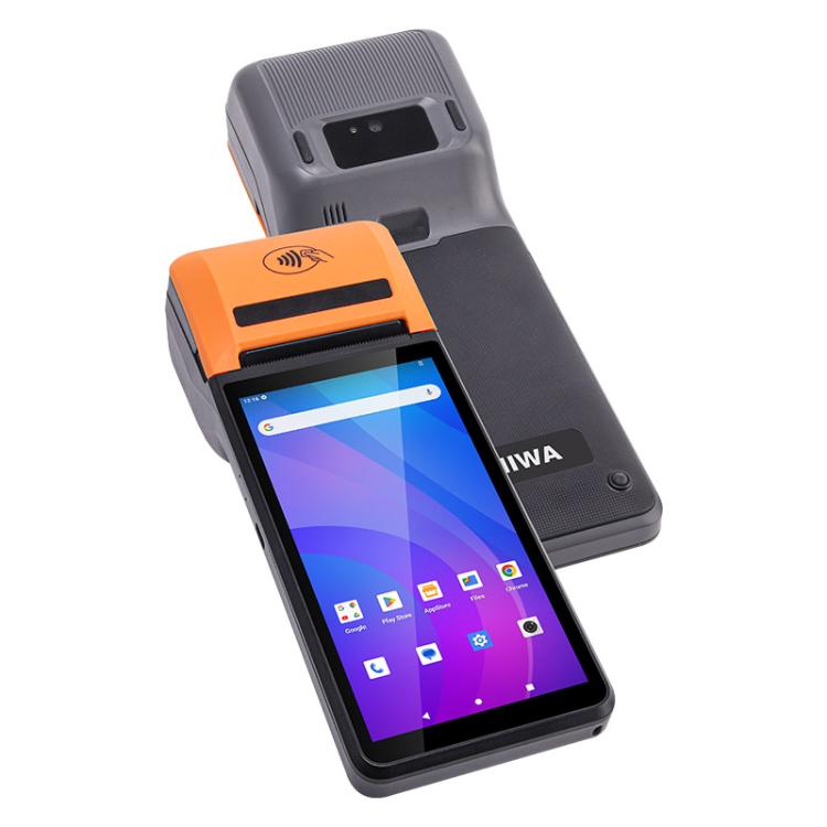 UNIWA V4P Standard Edition, 6 inch NFC Android 13 Smart Handheld POS Phone with Thermal Printer, 3GB+16GB, Unisoc SC9863a Octa Core, Network: 4G (Black) - Mega Discount Store LebanonLebanon