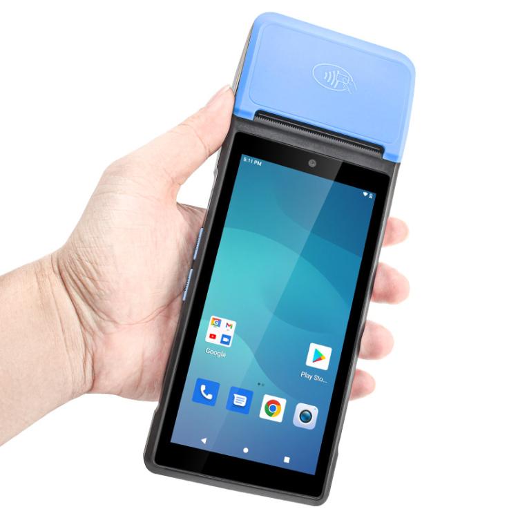 UNIWA V6P Thermal Label Printer Handheld PDA, 2GB+16GB, 5.45 inch Android 12 Mediatek MT6761 Quad Core, NFC, Network: 4G, Plug:UK Plug(Black Blue) - Mega Discount Store LebanonLebanon