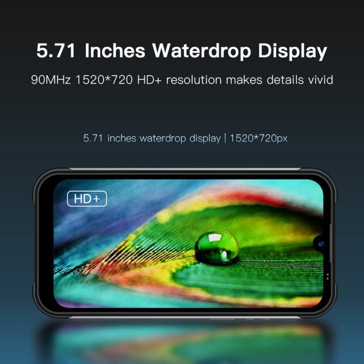 UNIWA W555 Rugged Phone, 3GB+32GB, Dual Rear Cameras, IP68 Waterproof Dustproof Shockproof, 5.71 inch Android 12.0 MTK6761 Quad Core up to 2.0GHz, Network: 4G, NFC, OTG, Global Version (Black) - Mega Discount Store LebanonLebanon