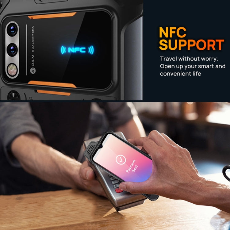 UNIWA W888 Explosion - proof Rugged Phone, 4GB+64GB, IP68 Waterproof Dustproof Shockproof, 5000mAh Battery, 6.3 inch Android 11 MTK6765 Helio P35 Octa Core up to 2.35GHz, Network: 4G, NFC, OTG(Black) - Mega Discount Store LebanonLebanon