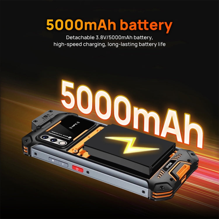 UNIWA W888 Explosion - proof Rugged Phone, 4GB+64GB, IP68 Waterproof Dustproof Shockproof, 5000mAh Battery, 6.3 inch Android 11 MTK6765 Helio P35 Octa Core up to 2.35GHz, Network: 4G, NFC, OTG(Black) - Mega Discount Store LebanonLebanon