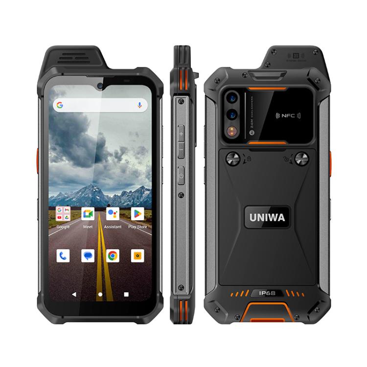 UNIWA W999 Rugged Phone, 8GB+128GB, 6.3 inch Android 13 Mediatek MT6789 Helio G99 Octa Core, NFC, Network: 4G, Plug:UK Plug(Black Orange) - Mega Discount Store LebanonLebanon