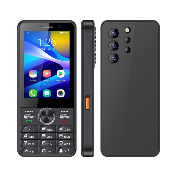 UNIWA XS24 Keypad Phone, 2GB+16GB, 3.5 inch Android 8.1 Mediatek MT6737M Quad Core, Flashlights, Network: 4G, Support Google Store, Plug:EU Plug(Black) - Mega Discount Store LebanonLebanon
