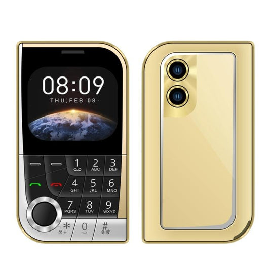 V10 Card Mobile Phone, 2.01 inch, MTK6261D, Support Bluetooth, FM, Torch, GSM, Dual SIM (Gold) - Mega Discount Store LebanonLebanon