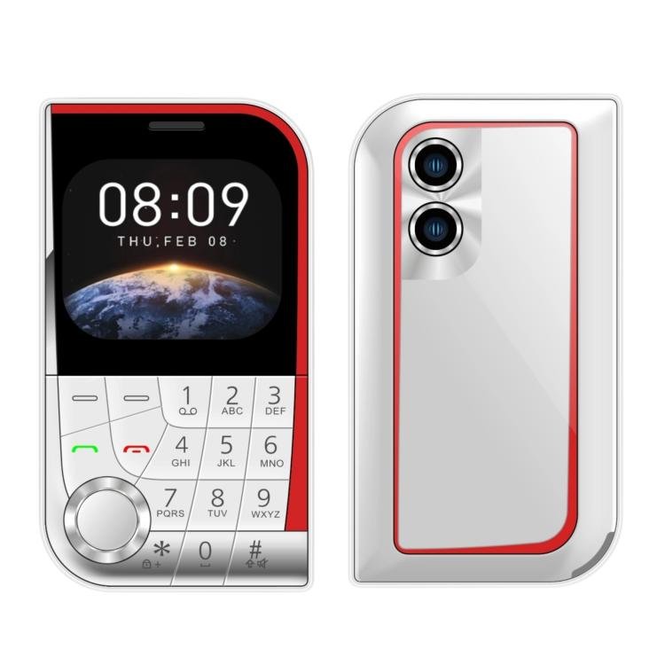 V10 Card Mobile Phone, 2.01 inch, MTK6261D, Support Bluetooth, FM, Torch, GSM, Dual SIM (White) - Mega Discount Store LebanonLebanon