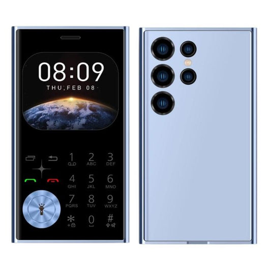 V8 Card Mobile Phone, 2.01 inch, MTK6261D, Support Bluetooth, FM, Torch, GSM, Dual SIM (Sky Blue) - Mega Discount Store LebanonLebanon