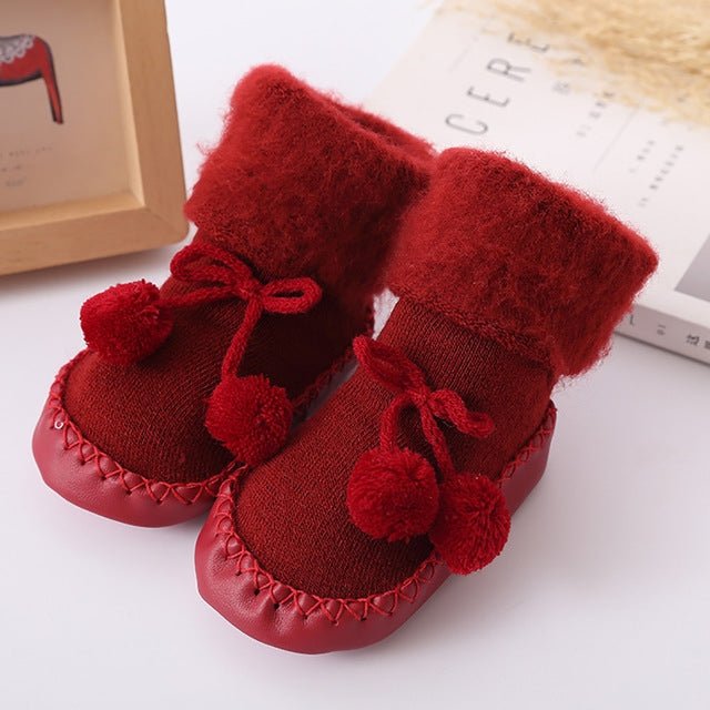 Winter Baby Warmer Floor Shoes Anti - Slip Baby Step Shoes, Size:13cm(Red) - Mega Discount Store LebanonLebanon