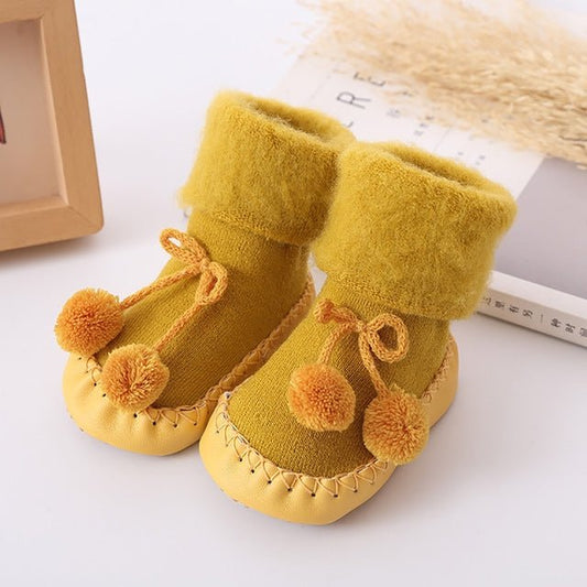 Winter Baby Warmer Floor Shoes Anti - Slip Baby Step Shoes, Size:14cm(Yellow) - Mega Discount Store LebanonLebanon