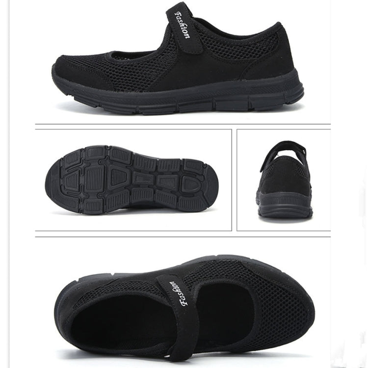 Women Casual Mesh Flat Shoes Soft Sneakers, Size:40(Black) - Mega Discount Store LebanonLebanon