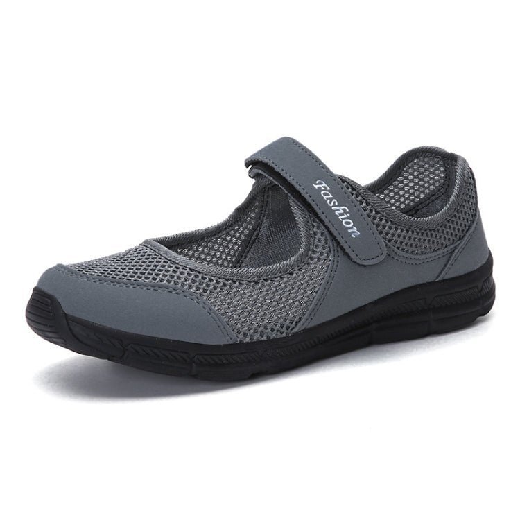 Women Casual Mesh Flat Shoes Soft Sneakers, Size:40(Dark gray) - Mega Discount Store LebanonLebanon