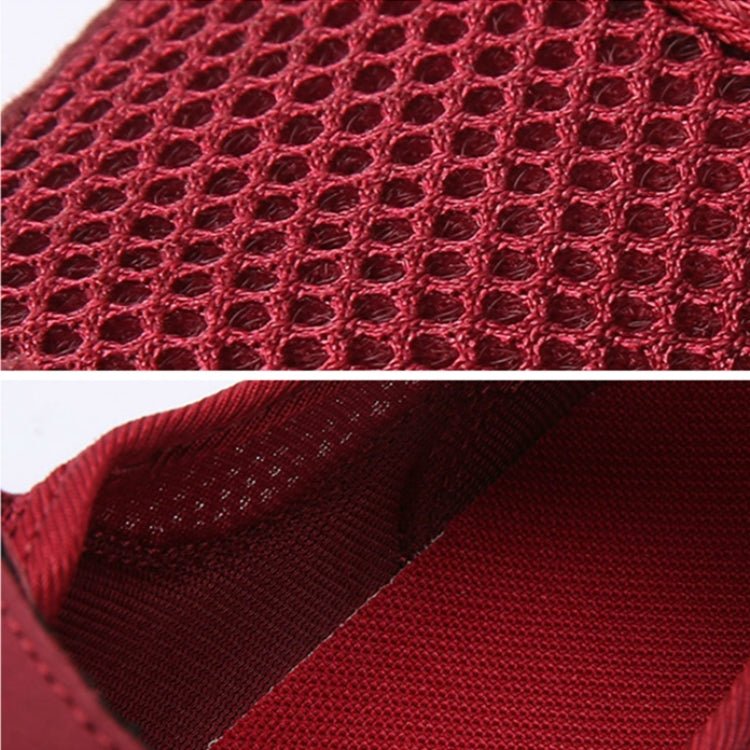 Women Casual Mesh Flat Shoes Soft Sneakers, Size:40(Red) - Mega Discount Store LebanonLebanon