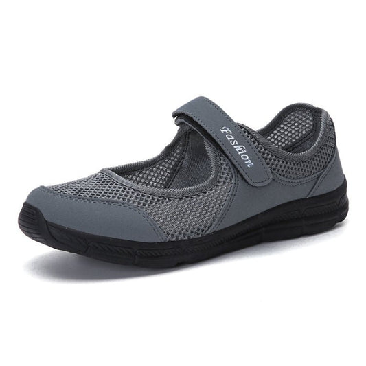 Women Casual Mesh Flat Shoes Soft Sneakers, Size:41(Dark gray) - Mega Discount Store LebanonLebanon