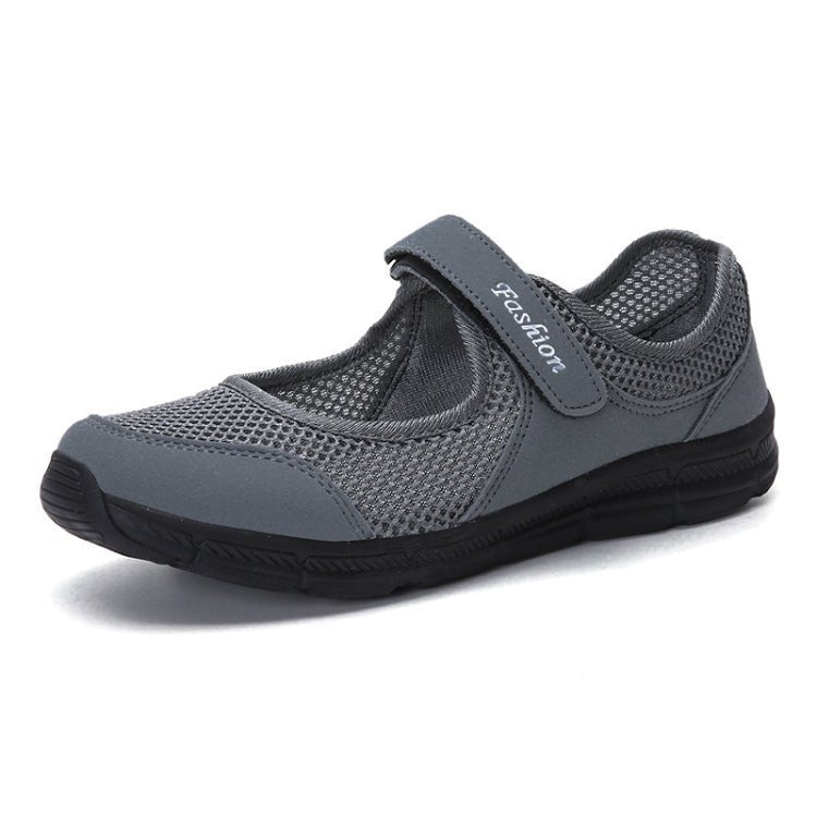 Women Casual Mesh Flat Shoes Soft Sneakers, Size:42(Dark gray) - Mega Discount Store LebanonLebanon