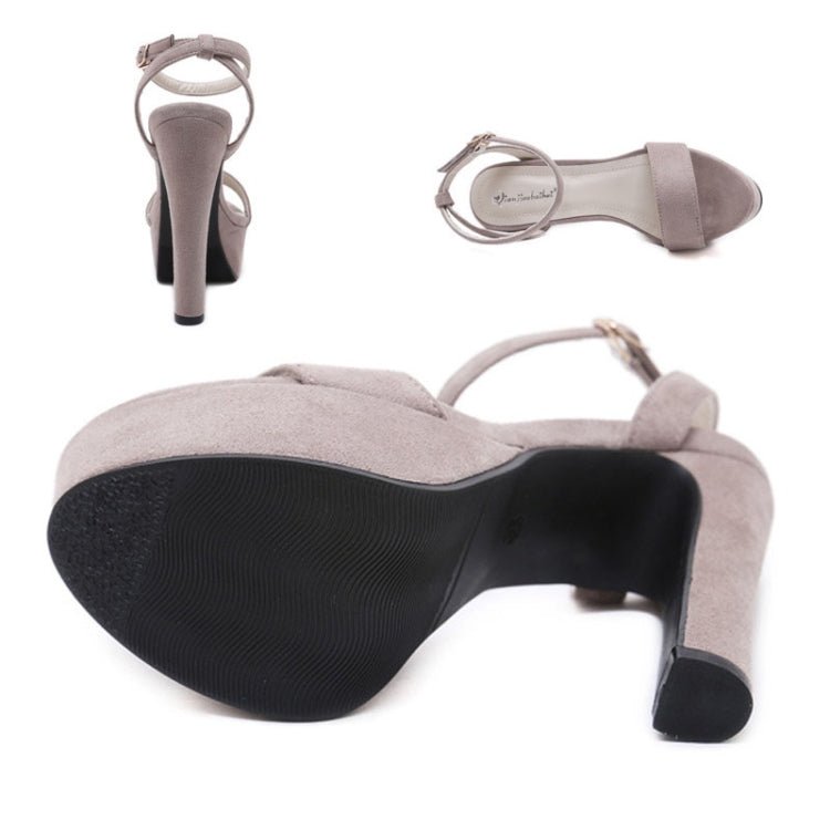 Women Sexy High Heels Chunky 14cm Waterproof Platform Sandals Show Shoes, Size: 40(Black) - Mega Discount Store LebanonLebanon