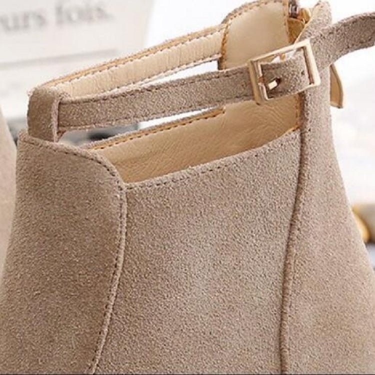 Women Shoes Suede Boots Pointed High Heels, Size:39(Camel) - Mega Discount Store LebanonLebanon