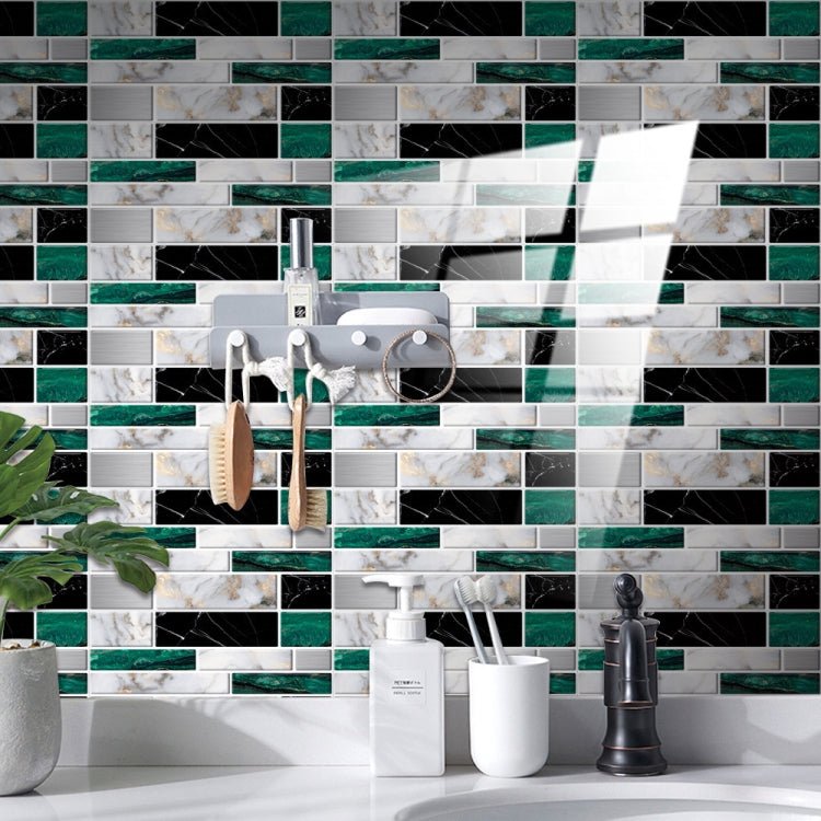 BEI WRH 12 PCS 10 x 20cm Brick Pattern Crystal Film Glossy Tile Sticker Floor Sticker(Kit038) - Mega Discount Store LebanonLebanon