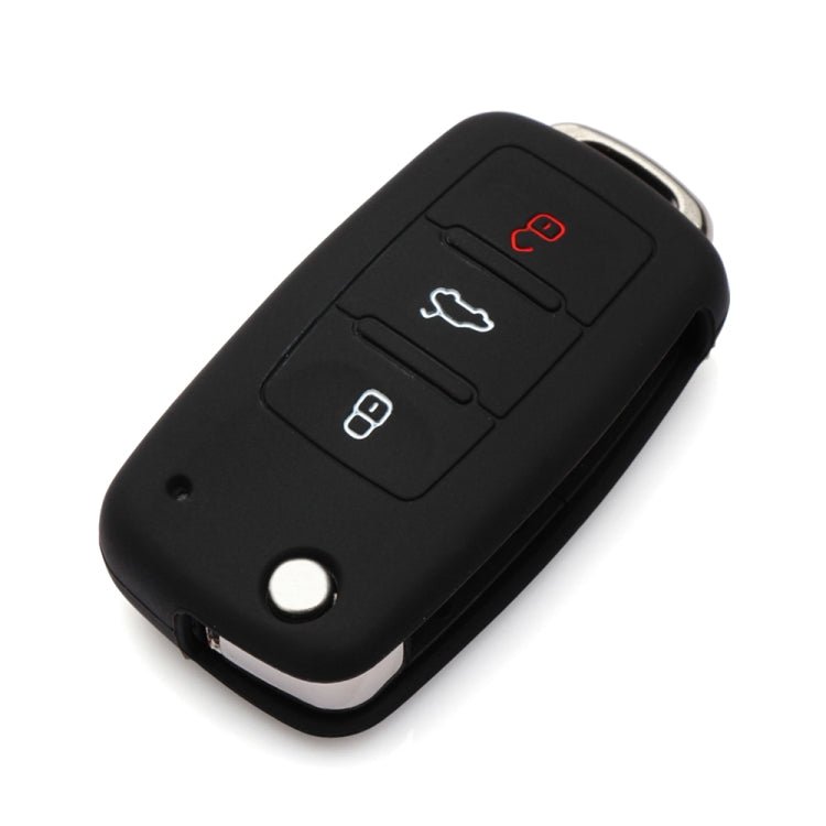 BEI WRH 2 PCS Silicone Car Key Cover Case for Volkswagen Golf(Black) - Mega Discount Store LebanonLebanon