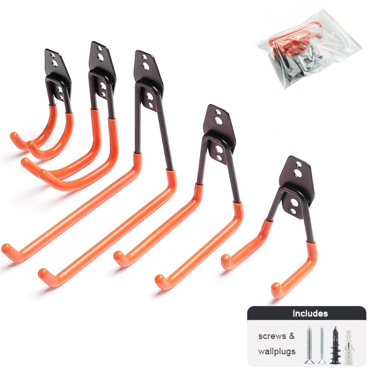 BEI WRH 5 PCS/Set 630 Garage Hook Warehouse Storage Dip Metal Hook(Bright Orange) - Mega Discount Store LebanonLebanon