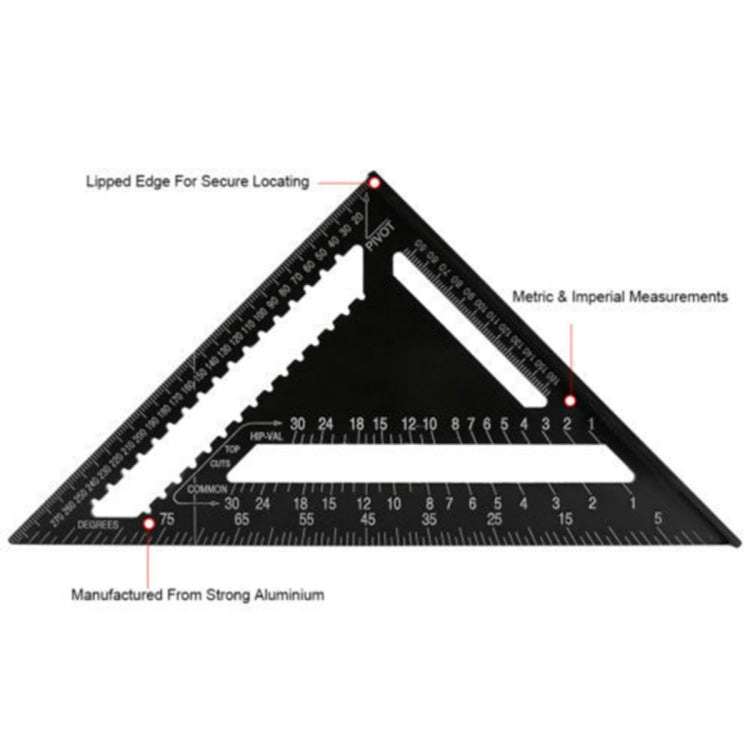BEI WRH Angle Ruler Measuring Tool For Woodworking Square Layout Gauge(7 Inch Black Metric) - Mega Discount Store LebanonLebanon