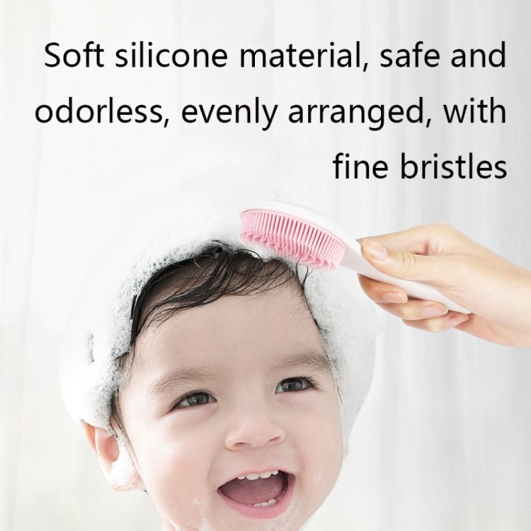 BEI WRH Baby Silicone Shower Massage Brush Multifunctional Shampoo Brush with Comb(Coral) - Mega Discount Store LebanonLebanon
