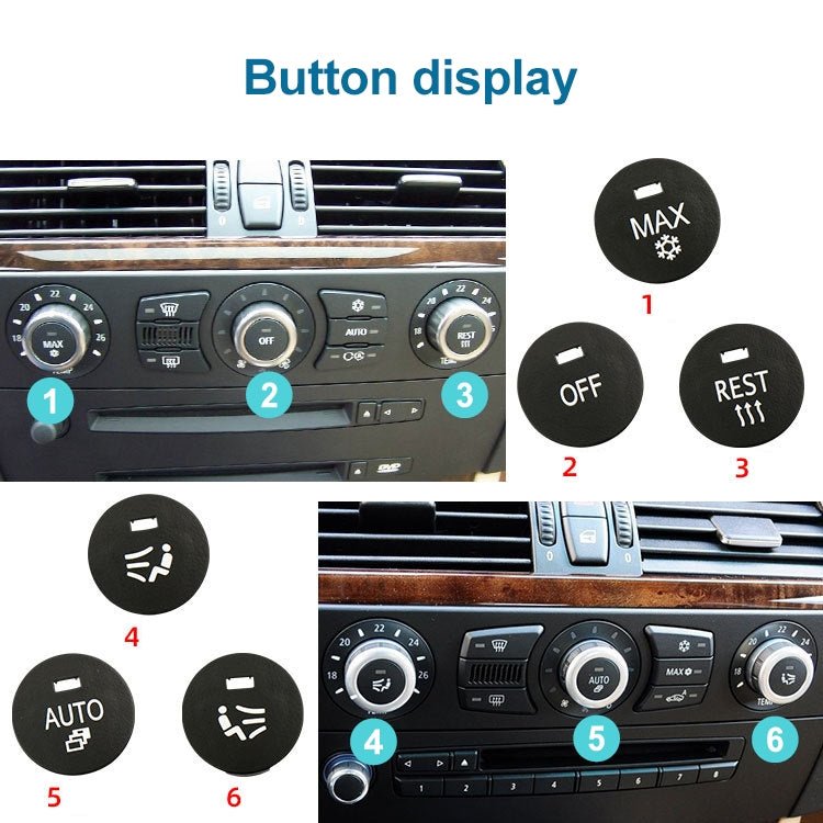 BEI WRH Car Air Conditioner Panel Switch Button MAX Snow Key 6131 9250 196 - 1 for BMW E60 2003 - 2010, Left Driving - Mega Discount Store LebanonLebanon