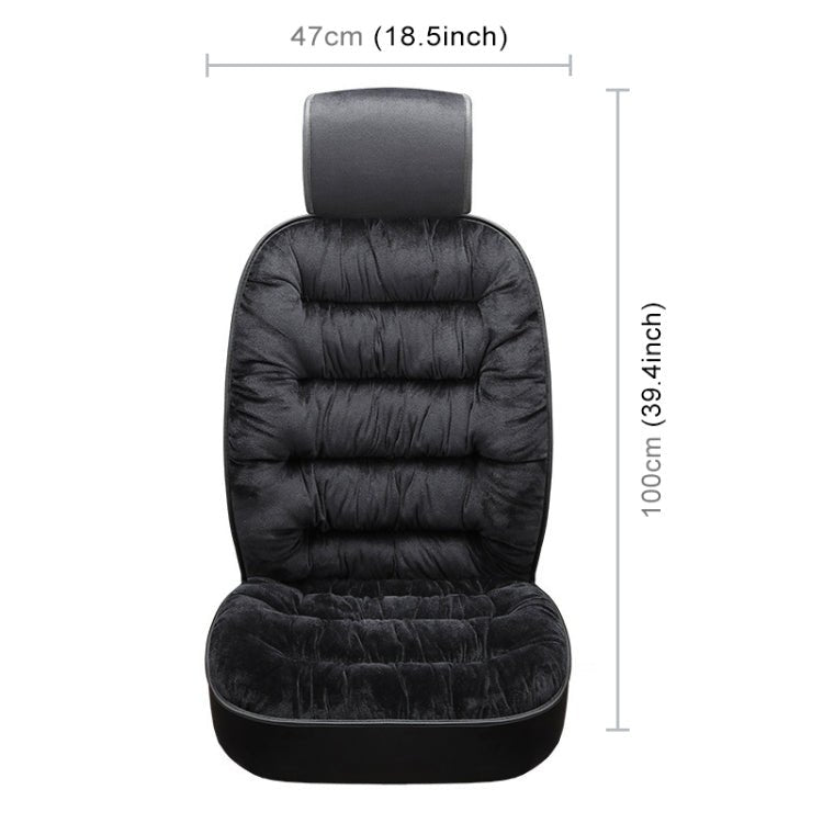 BEI WRH Car Thick Plush Seat Cushion Warmer Cover Winter Seat Mat (Black) - Mega Discount Store LebanonLebanon
