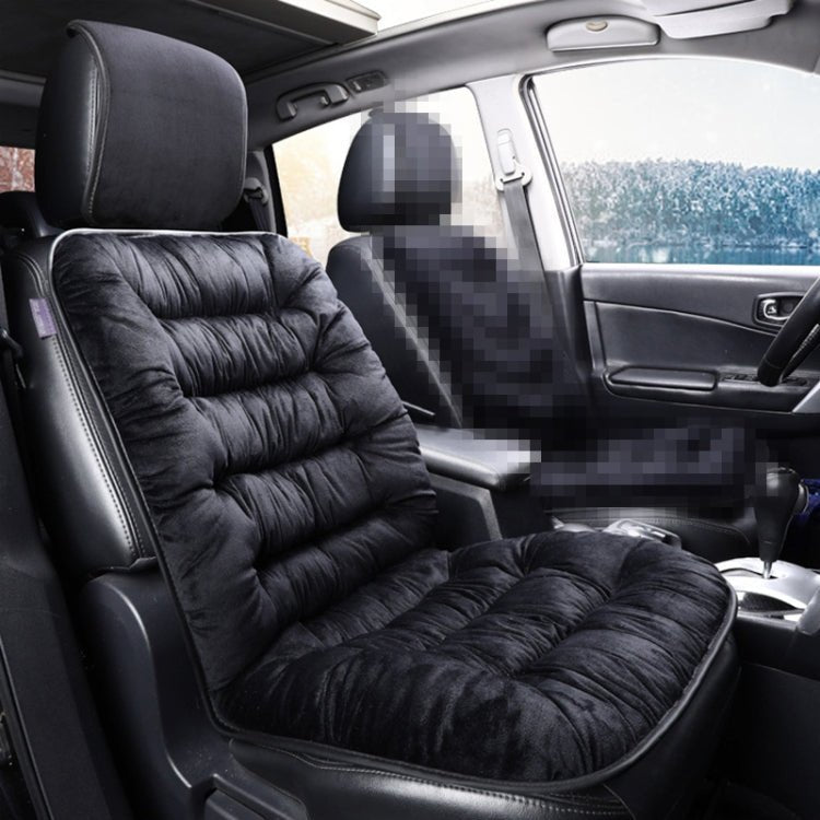 BEI WRH Car Thick Plush Seat Cushion Warmer Cover Winter Seat Mat (Black) - Mega Discount Store LebanonLebanon