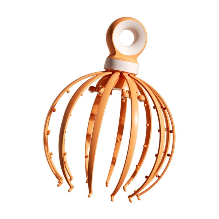 BEI WRH D18 Head Massager Relax Scalp Meridian Massager, Style: 12 Claw (Yellow) - Mega Discount Store LebanonLebanon
