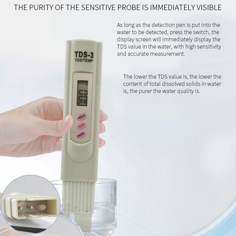BEI WRH Digital TDS Meter Tester Filter Water Quality Purity Tester Drinking Water Minerals Testing Tool - Mega Discount Store LebanonLebanon