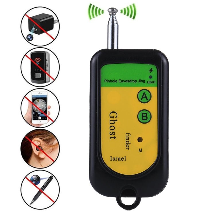 BEI WRH Ghost Detector Signal Bug RF Detector Finder Scanner Monitor Checker Pinhole Surveillance Camera Wireless Device(Black) - Mega Discount Store LebanonLebanon
