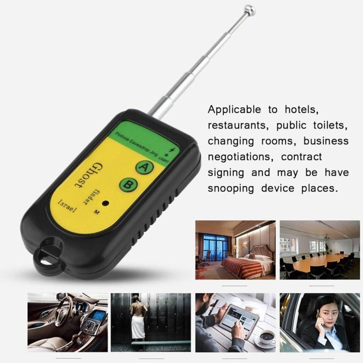 BEI WRH Ghost Detector Signal Bug RF Detector Finder Scanner Monitor Checker Pinhole Surveillance Camera Wireless Device(Black) - Mega Discount Store LebanonLebanon